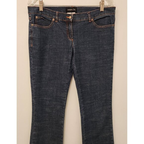 Patrizia Pepe Firenze Skinny Jeans Size 46 (33x34.5) Boot Cut Blue Denim‎ EUC - Picture 2 of 16